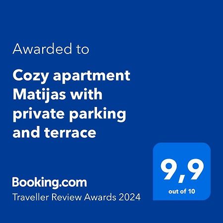 Cozy Apartment Matijas With Private Parking And Terrace Split Kültér fotó